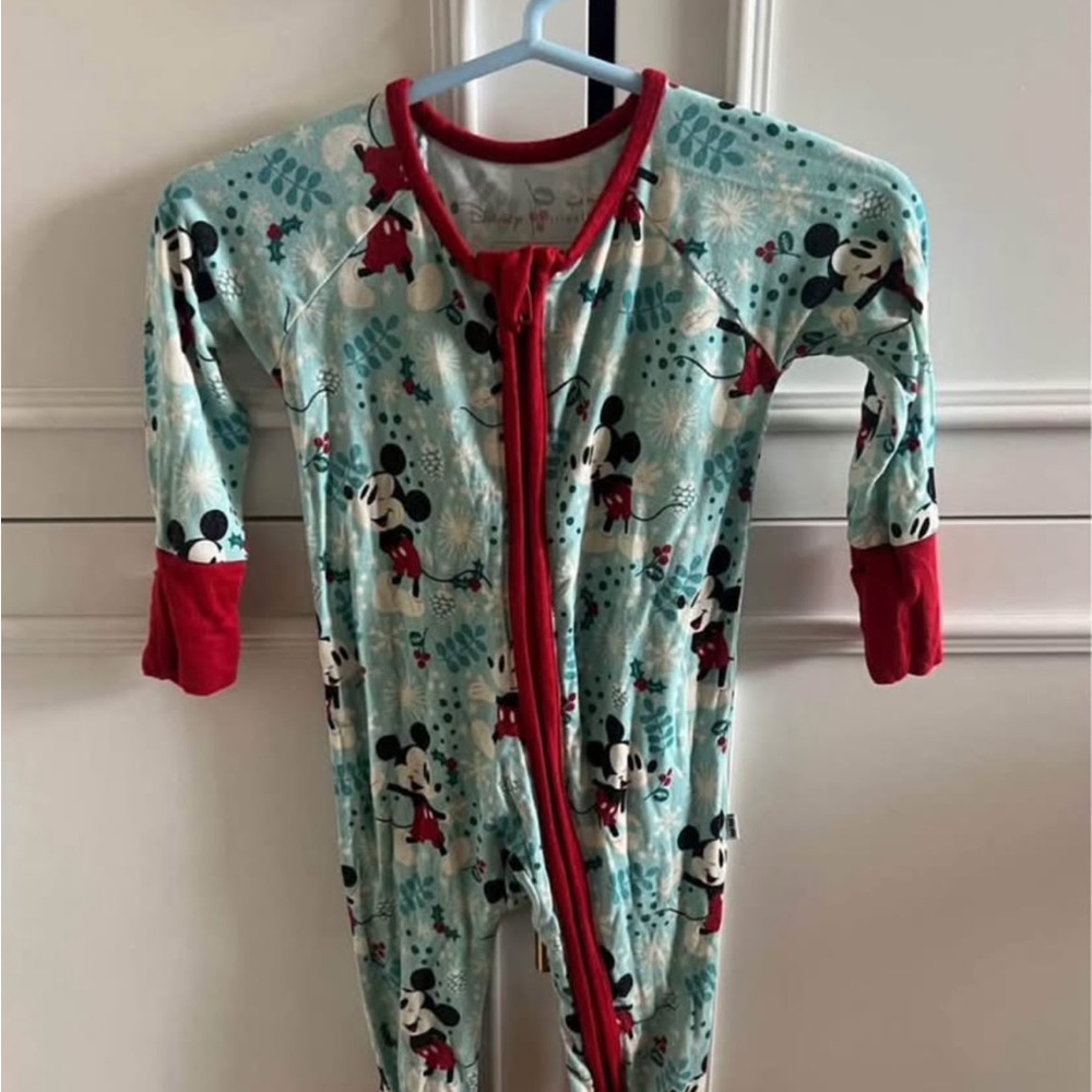 Little Sleepies Mickey Mouse Pajamas - Red and Blue